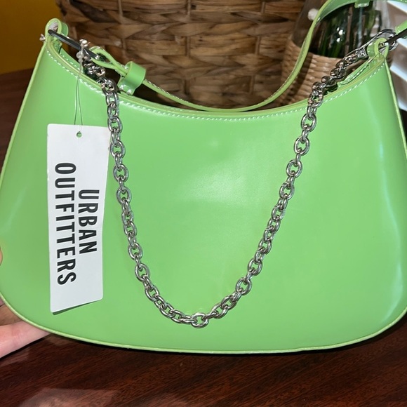 NWT Urban Outfitters Y2K Lime Green Handbag - Picture 1 of 12
